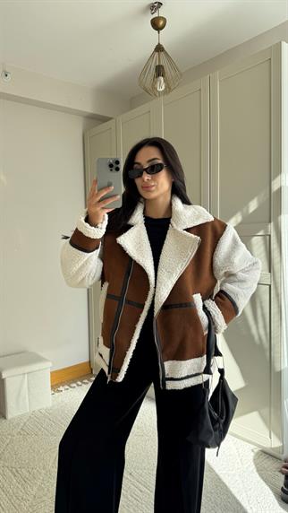 Kevin Oversize Tasarım Kaban 50024 KAHVERENGİ