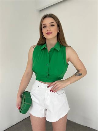 Kolsuz Koton Gömlek 10396 YEŞİL