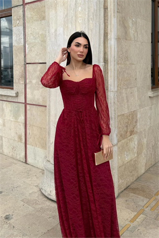 Marlo Güpür Bağlama Detay Abiye 1203