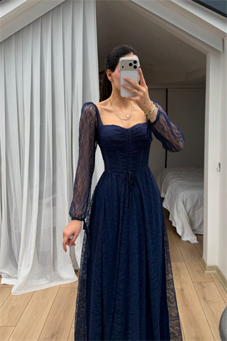 Marlo Güpür Bağlama Detay Abiye 1203