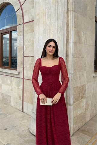 Marlo Güpür Bağlama Detay Abiye 1203