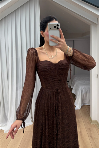 Marlo Güpür Bağlama Detay Abiye 1203