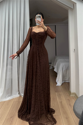 Marlo Güpür Bağlama Detay Abiye 1203