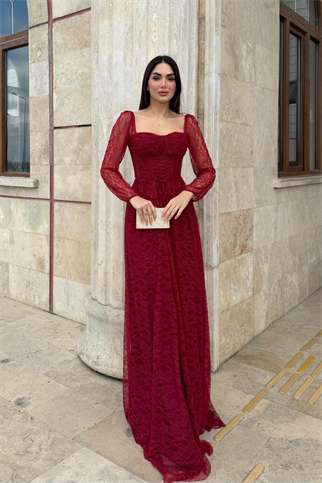 Marlo Güpür Bağlama Detay Abiye 1203