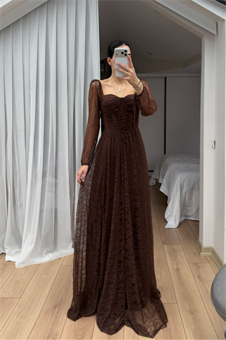 Marlo Güpür Bağlama Detay Abiye 1203