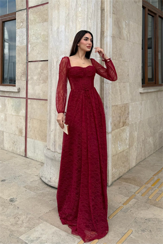 Marlo Güpür Bağlama Detay Abiye 1203