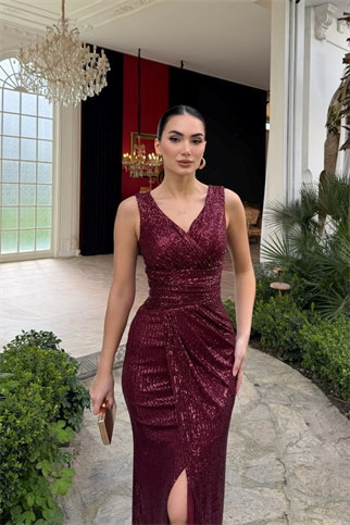 Merry V Yaka Payetli Abiye 1072