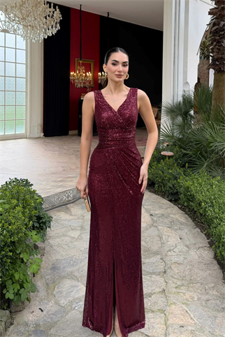 Merry V Yaka Payetli Abiye 1072