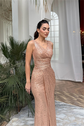 Merry V Yaka Payetli Abiye 1072