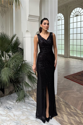 Merry V Yaka Payetli Abiye 1072