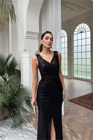 Merry V Yaka Payetli Abiye 1072