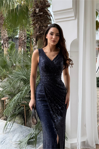 Merry V Yaka Payetli Abiye 1072