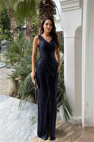 Merry V Yaka Payetli Abiye 1072