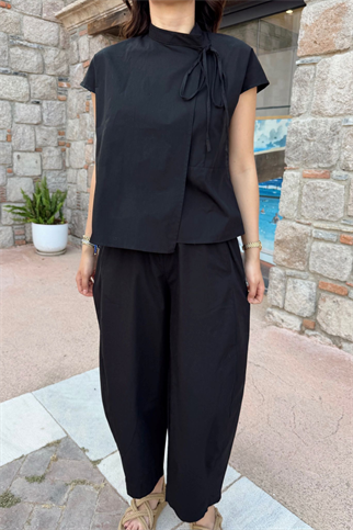 Nisan Poplin Balon Pantolon Takım 1550