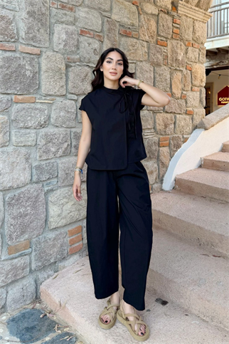 Nisan Poplin Balon Pantolon Takım 1550