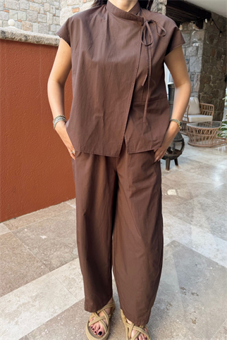 Nisan Poplin Balon Pantolon Takım 1550