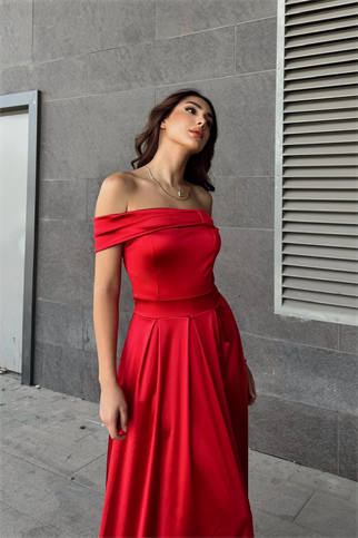 Oliver Madonna Yaka Abiye 582611 KIRMIZI