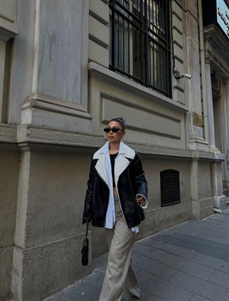 Reina Cep Detay Biker Kaban 3025 SİYAH