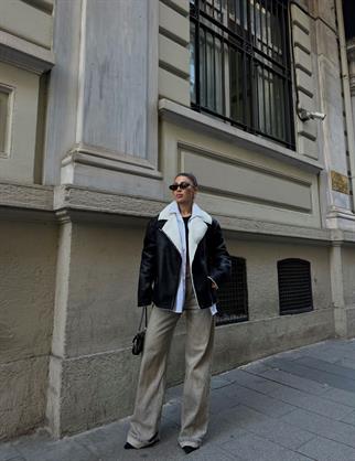 Reina Cep Detay Biker Kaban 3025 SİYAH