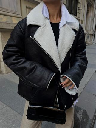 Reina Cep Detay Biker Kaban 3025 SİYAH