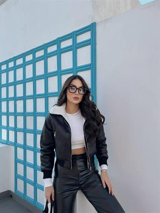 Ribana Detay Crop Kaban 2148 SİYAH