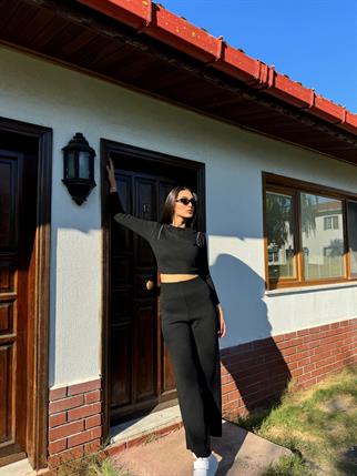 Sadie Boncuk Detaylı İkili Takım 3745 SİYAH