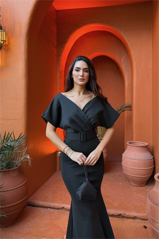 Salis Kemerli Abiye 582099 SİYAH