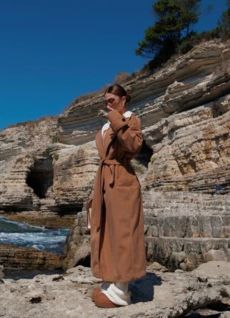 Sheila Kaşe Oversize Kaban 2985 TABA