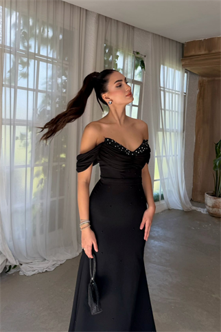 Talya Kayık Yaka İncili Abiye 1061