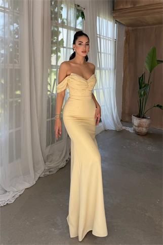 Talya Kayık Yaka İncili Abiye 1061