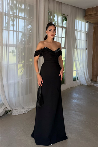 Talya Kayık Yaka İncili Abiye 1061