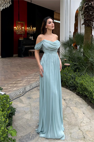 Tamara Düşük Omuz Degaje Abiye 1186