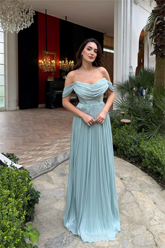 Tamara Düşük Omuz Degaje Abiye 1186