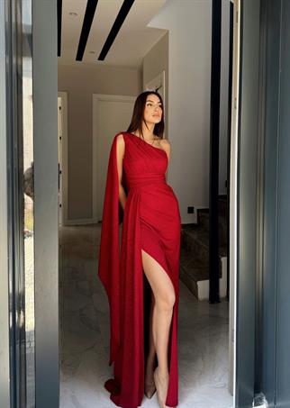 Tves Simli Kuyruk Detay Abiye 582399 BORDO