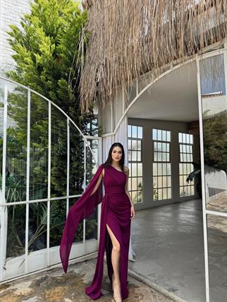 Tves Simli Kuyruk Detay Abiye 582399 MÜRDÜM