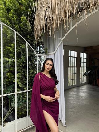 Tves Simli Kuyruk Detay Abiye 582399 MÜRDÜM