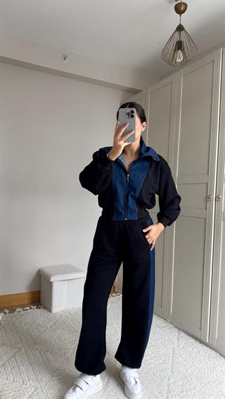 Violet Jean Detay Tasarım Takım 2640 SİYAH