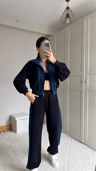 Violet Jean Detay Tasarım Takım 2640 SİYAH