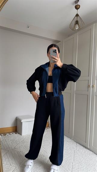 Violet Jean Detay Tasarım Takım 2640 SİYAH