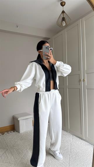 Violet Jean Detay Tasarım Takım 2640 BEYAZ