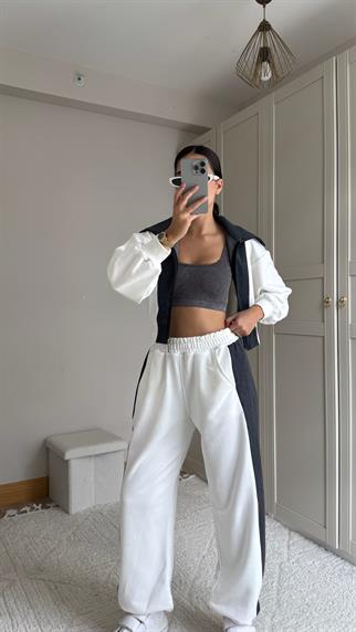 Violet Jean Detay Tasarım Takım 2640 BEYAZ