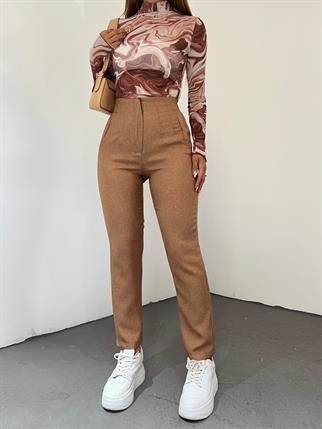 Zara Pantolon 23407 VİZON