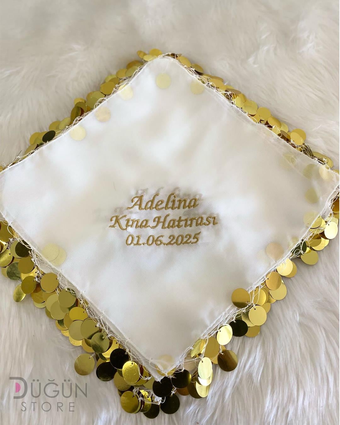 İsimli Mendil-Beyaz