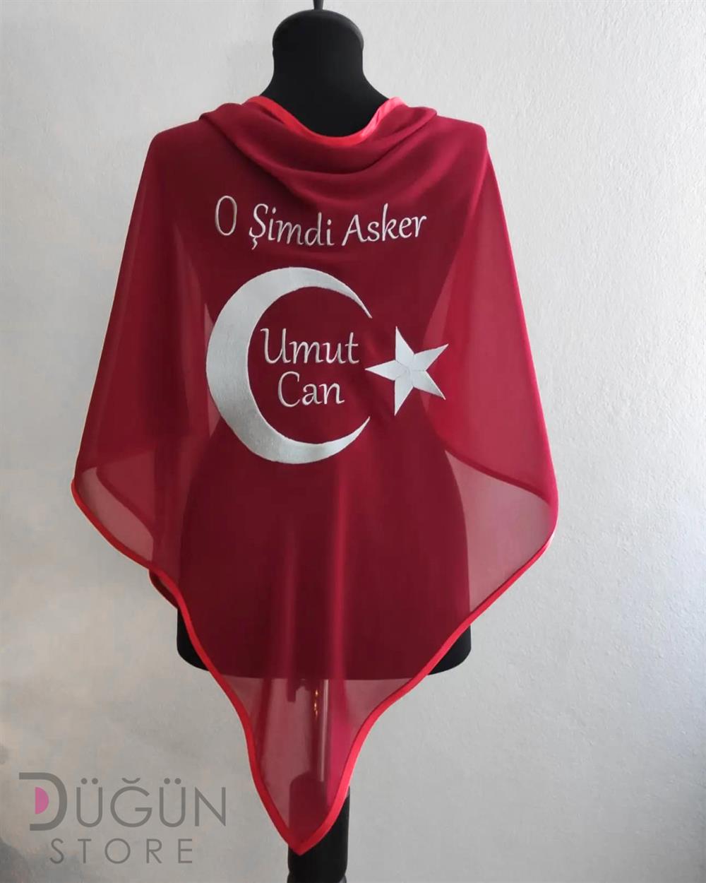 O Şimdi Asker Ay Yıldızlı Omuz Örtüsü