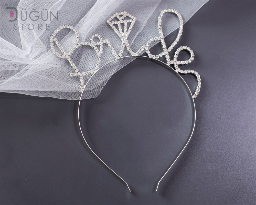 Bride Taşlı Gelin Tacı