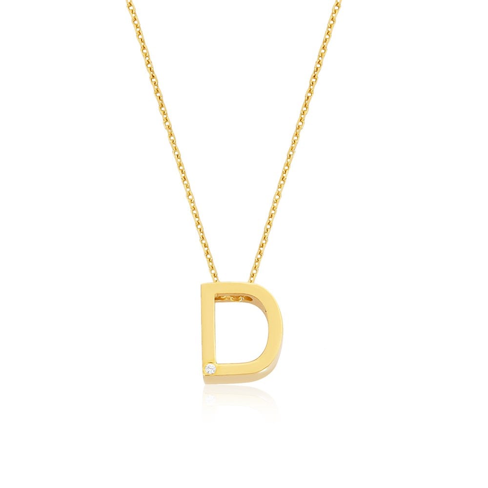 Harf D-14 Ayar Altın Kolye