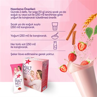 Vitaminica Malt Mix Breast Milk Supply, 14 Servings, Strawberry