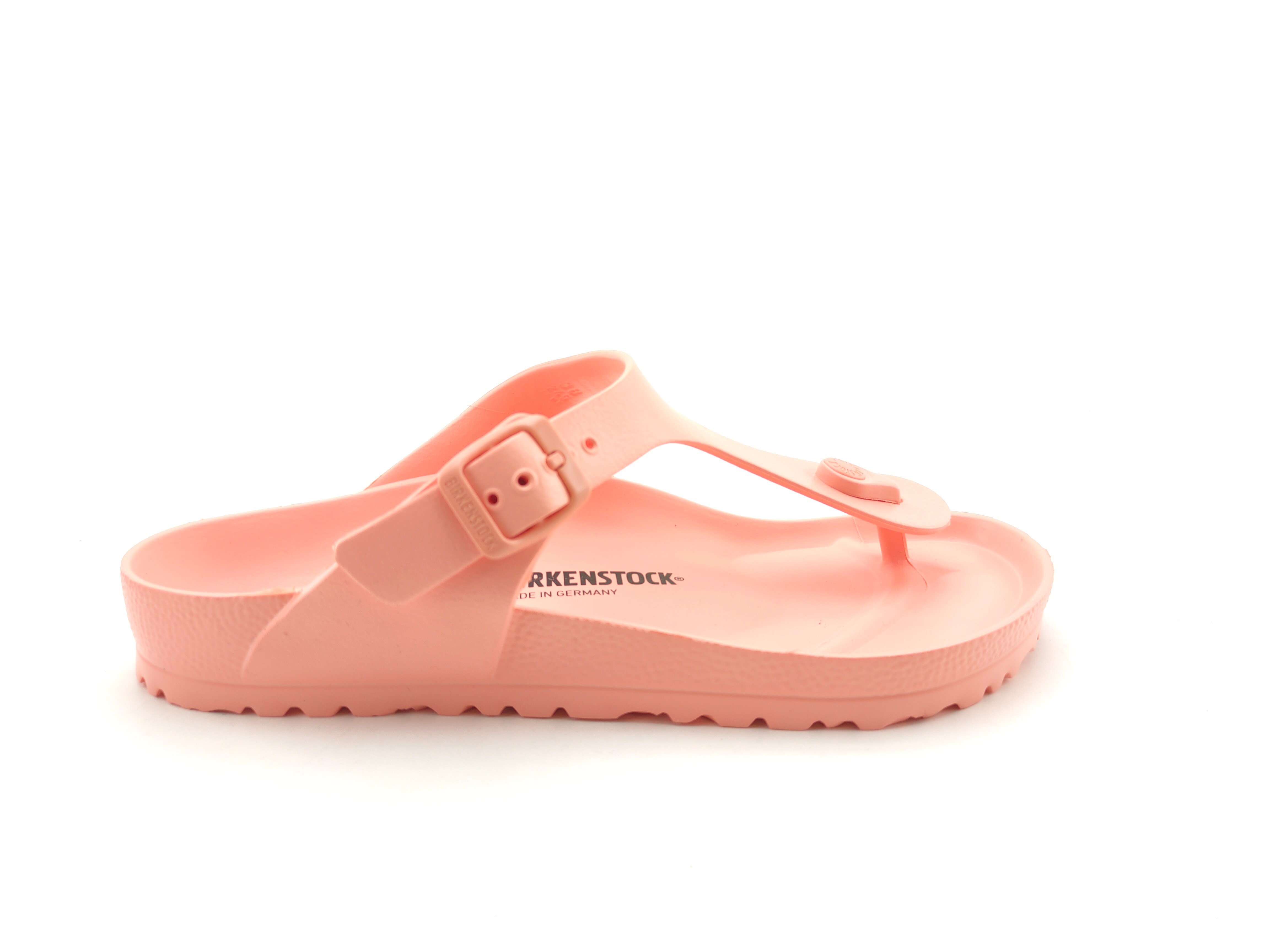 Birkenstock Kadın Parmak Arası Corel Peach Terlik Gizeh Eva 1022453 Coral Peach - Birkenstock
