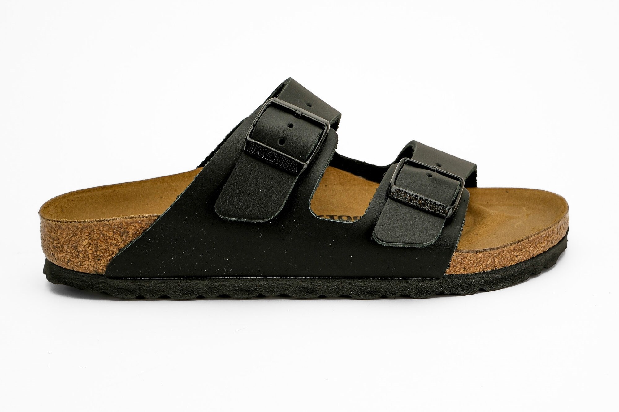 Birkenstock Unisex Çift Bantlı Terlik Arizona Black Mantar Deri 51193 BLACK - Birkenstock