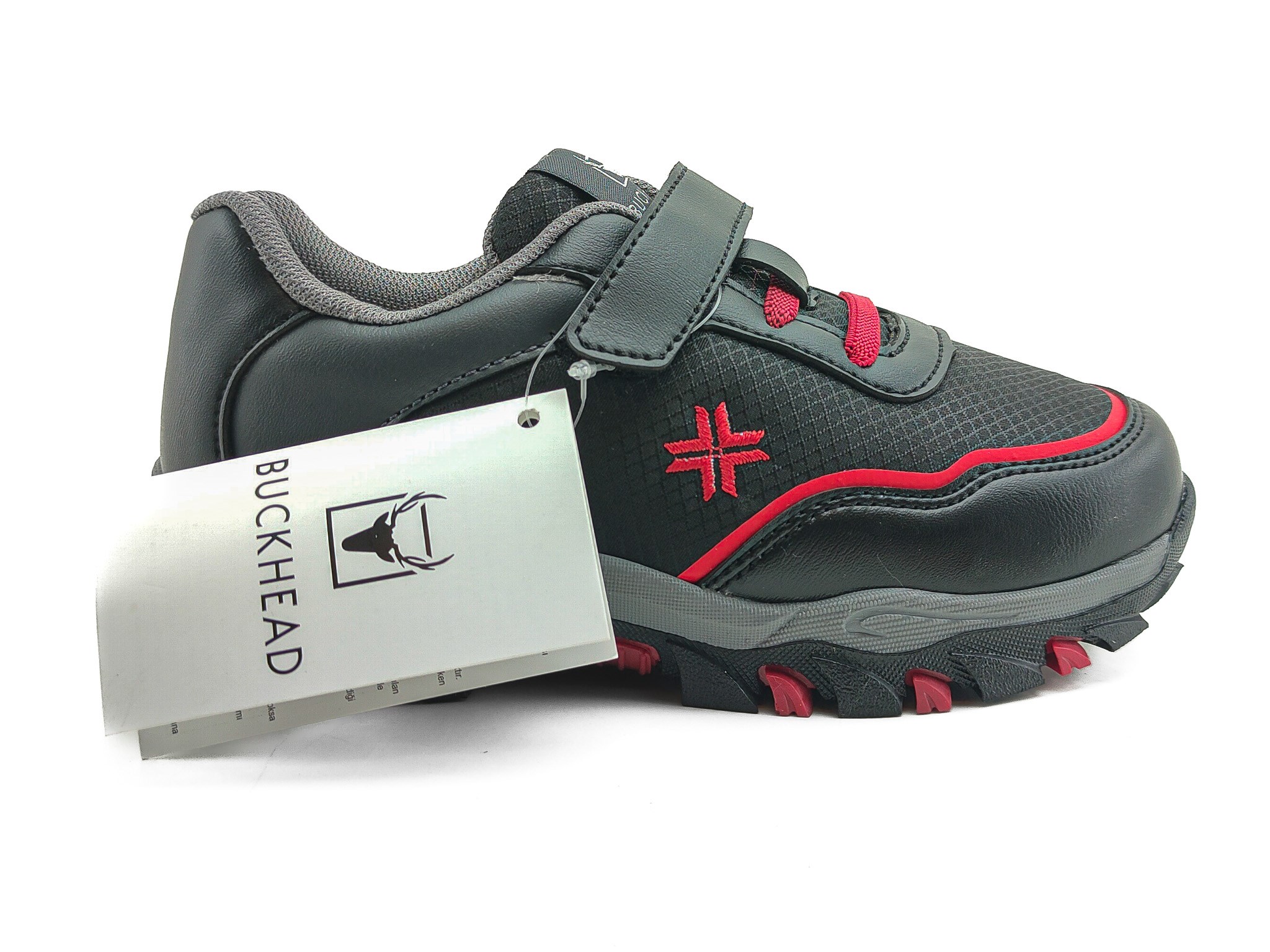 Buckhead Çocuk Benny Spor Ayakkabı 4260 BLACK-RED - Buckhead
